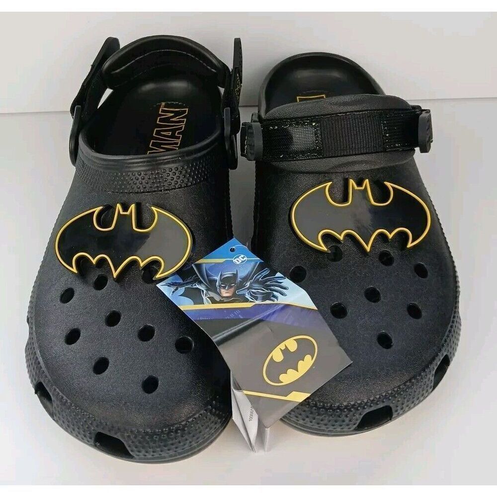 Crocs  Dc Comics Batman Adjustable SR Clog US- M6/W8 Unisex Black New With Tags